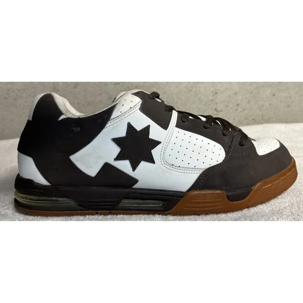 2006 DC Command DGT Brown And White Skate Shoes Mens Size 13 RARE 2000s VTG